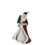 Bagutta Decorazione Babbo Natale Rosso e Argento con Albero Verde 16 cm