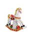 Bagutta Carillon Natalizio Cavallo a Dondolo 21x21 cm con Albero e Regali We Wish You a Merry Christmas