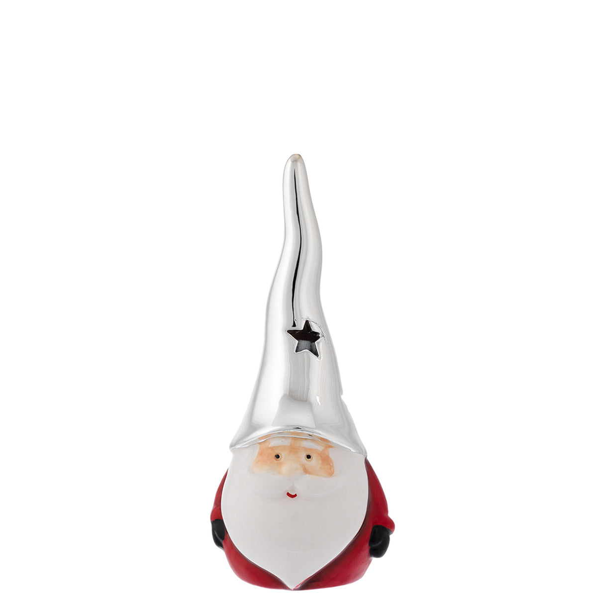 Bagutta Profumatore Babbo Natale Cappello Argento 11 cm Fragranza al Limone Inclusa