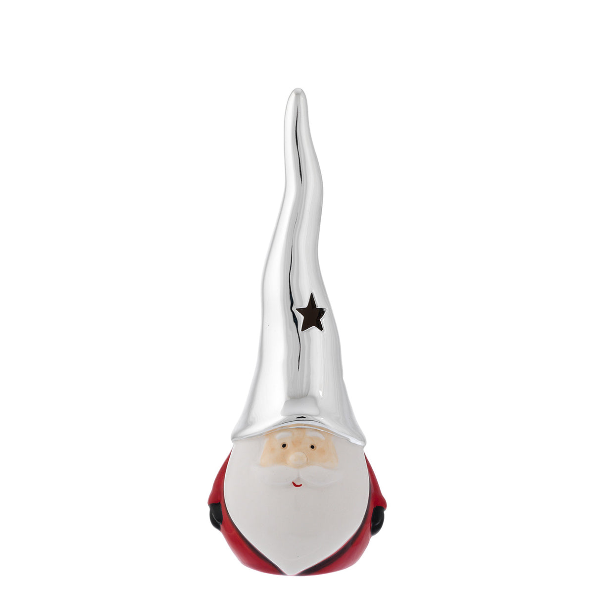 Bagutta Profumatore Babbo Natale Cappello Argento 18 cm Fragranza al Limone Inclusa