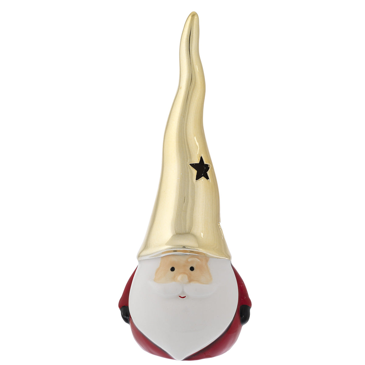Bagutta Profumatore Babbo Natale Cappello Oro 23 cm Fragranza al Limone Inclusa