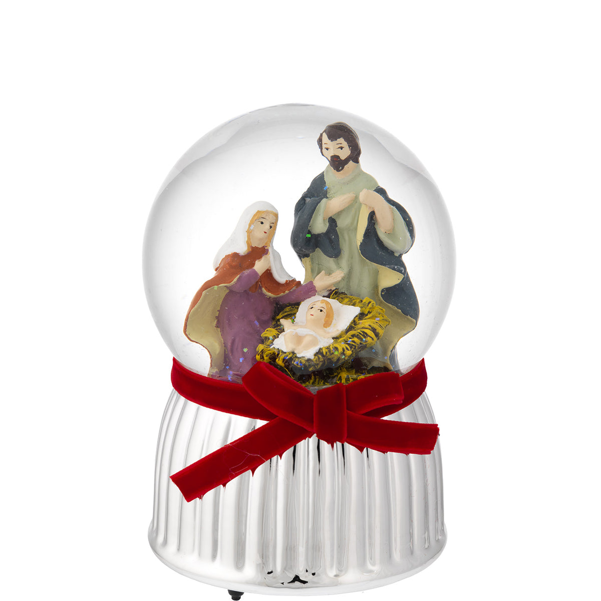 Bagutta Sfera di Neve Musicale con Sacra Famiglia 10x16 cm