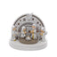 Bagutta Presepe Natalizio Europeo con Parete ad Arcobaleno LED 5 Figure 12x18x15 cm