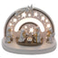 Bagutta Presepe Natalizio Europeo con Parete ad Arcobaleno LED 7 Figure 14x24x16 cm