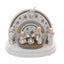 Bagutta Presepe Natalizio Provenzale con Parete ad Arcobaleno LED 7 Figure 12x18x15 cm
