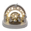 Bagutta Presepe Natalizio Provenzale con Parete ad Arcobaleno LED 7 Figure 12x18x15 cm
