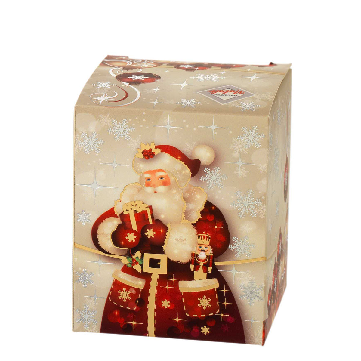 Bagutta Candela Profumata Cannella Rossa con Babbo Natale 70 g 5,5x7 cm