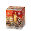 Bagutta Candela Profumata Vaniglia Bianca con Candele e Pigne 70 g 5,5x7 cm