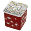 Bagutta Candela Profumata alla Cannella in Vetro Rosso con Candele 100 g 6x6x6 cm