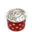 Bagutta Candela Profumata in Vasetto Tondo Rosso con Coperchio Babbo Natale 70 g 7,5x5 cm