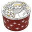Bagutta Candela Profumata in Vasetto Tondo Rosso con Coperchio Babbo Natale 200 g 10,7x6 cm