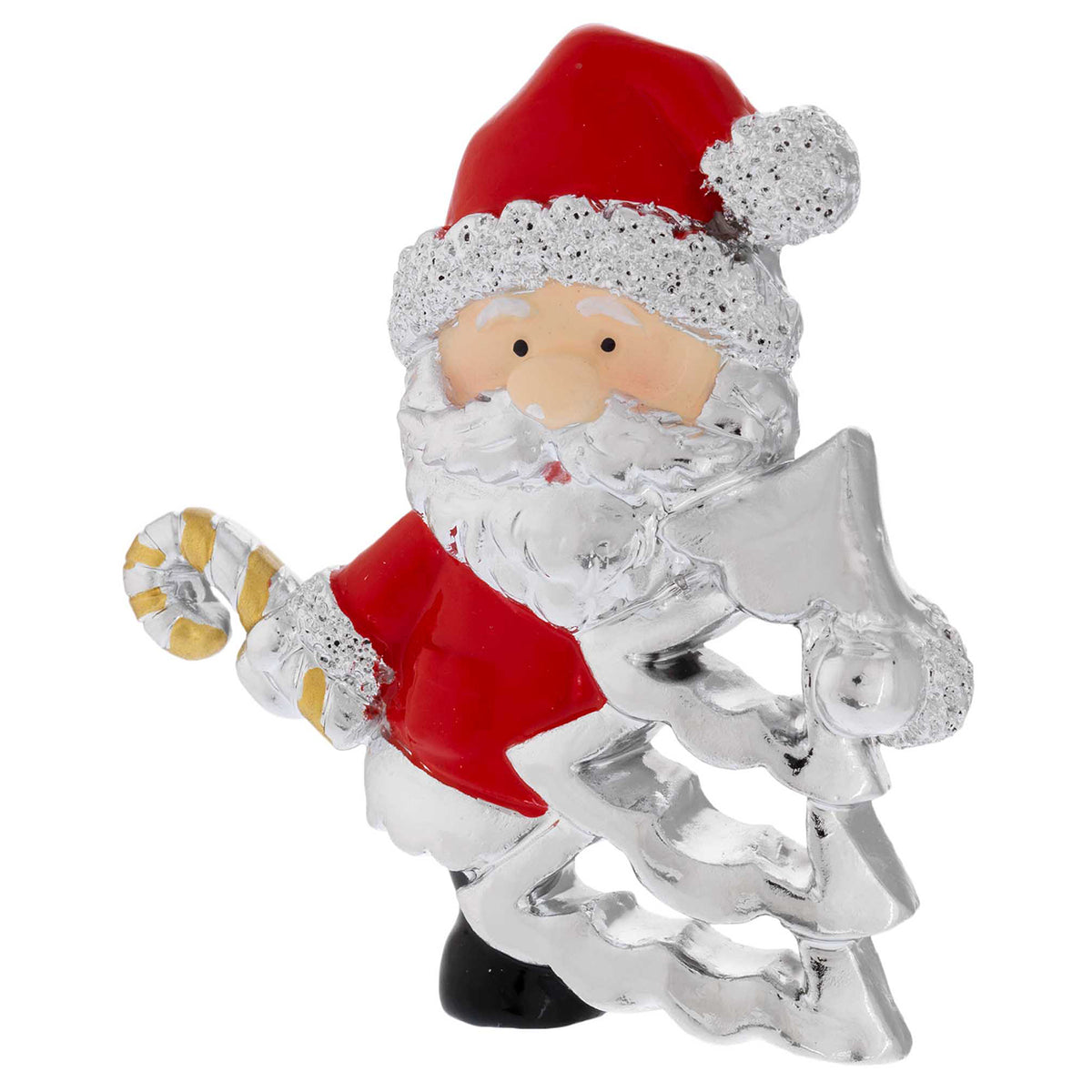 Bagutta Magnete Natalizio Babbo Natale con Albero 5x5 cm