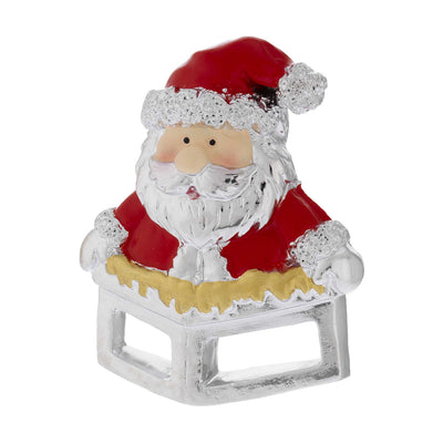 Bagutta Magnete Natalizio Babbo Natale nel Camino 5x5 cm