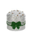Bagutta Mini Panettone Decorativo Argento con Fiocco Verde 6x6 cm