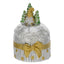 Bagutta Mini Panettone Decorativo con Gnomo Oro e Fiocco Oro 6x8 cm
