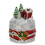Bagutta Mini Panettone Decorativo con Casetta Rossa e Bastoncini Dolci 6x8 cm