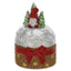 Bagutta Mini Panettone Decorativo Marrone con Gnomo Rosso e Fiocco 6x8 cm