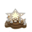 Bagutta Presepe Natalizio Provenzale con Capanna a Stella LED 7 Figure 18x12x14 cm