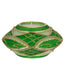 Bagutta Portacandela Natalizio Ellittico Verde con Tealight Inclusa 11x6 cm