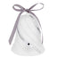 Bagutta Campanella Natalizia LED Bianca con Fasce Argento 12 cm