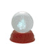 Bagutta Sfera in Cristallo LED con Albero di Natale Base Rossa Diametro 6 cm