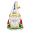 Bagutta Mini Babbo Natale Silver Plated Rosso e Verde con Campanellino 6 cm