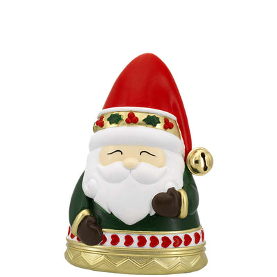 Bagutta Decorazione Babbo Natale Verde e Rosso con Campanellino 16 cm