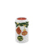 Bagutta Portacandela Cilindrico Natalizio Bianco con Palline Rosse e Verdi 6,5x10 cm Tealight Inclusa