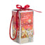 Bagutta Portacandela Cilindrico Natalizio Argento con Palline Oro 6,5x14 cm Tealight Inclusa