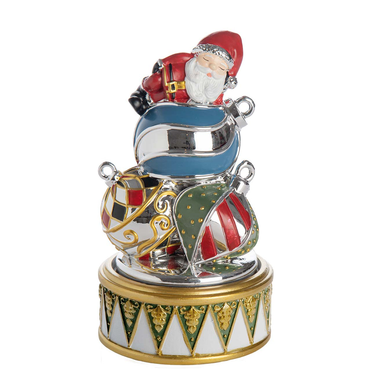 CARILLON BABBO NATALE SU SFERE