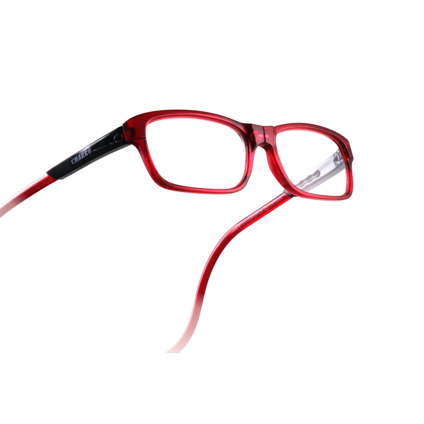 Occhiali da lettura El Charro Delaware +2.00 rosso, dettaglio aste girocollo