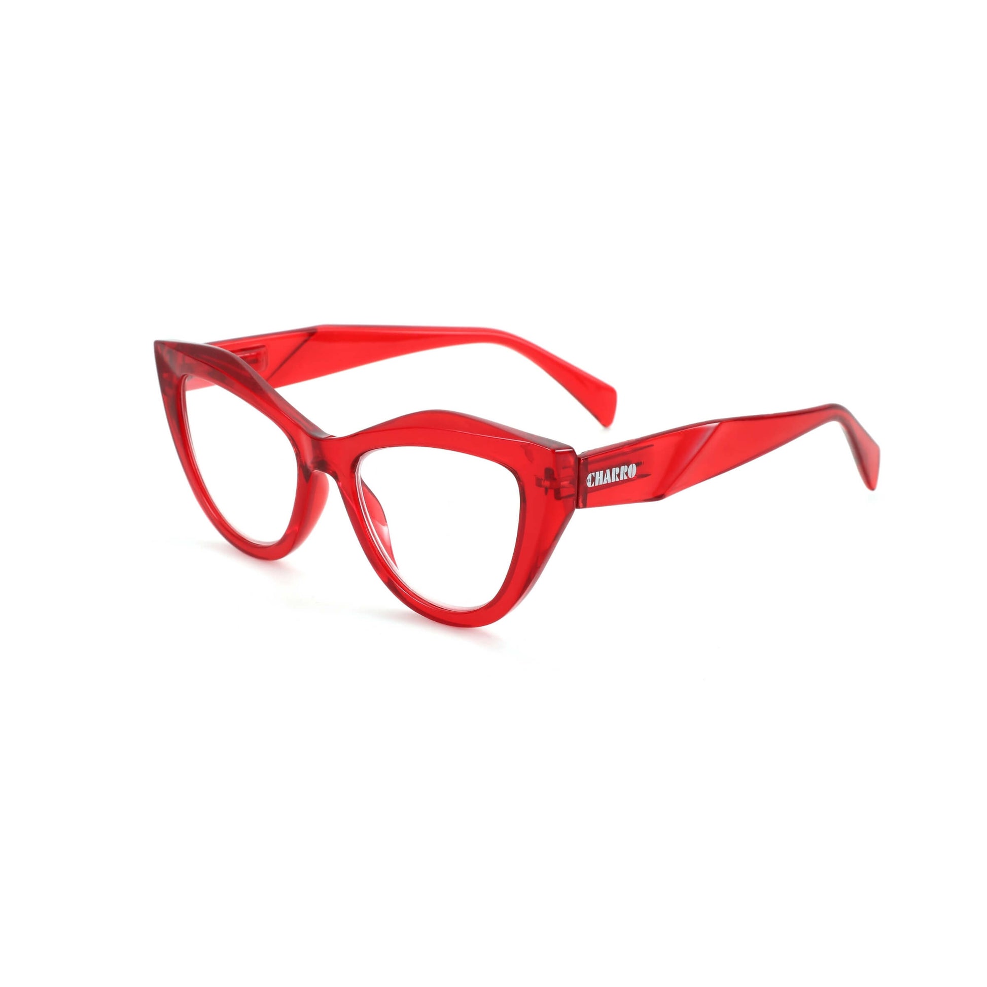 Occhiali da lettura El Charro Missouri +1.50 rosso, design cat-eye in policarbonato, vista frontale
