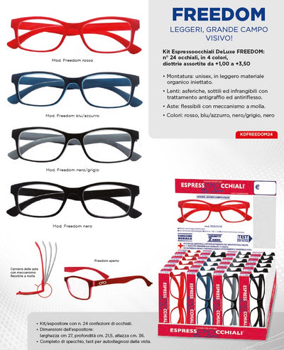 OCCHIALI DA LETTURA FREEDOM 1.50 - GRIGIO