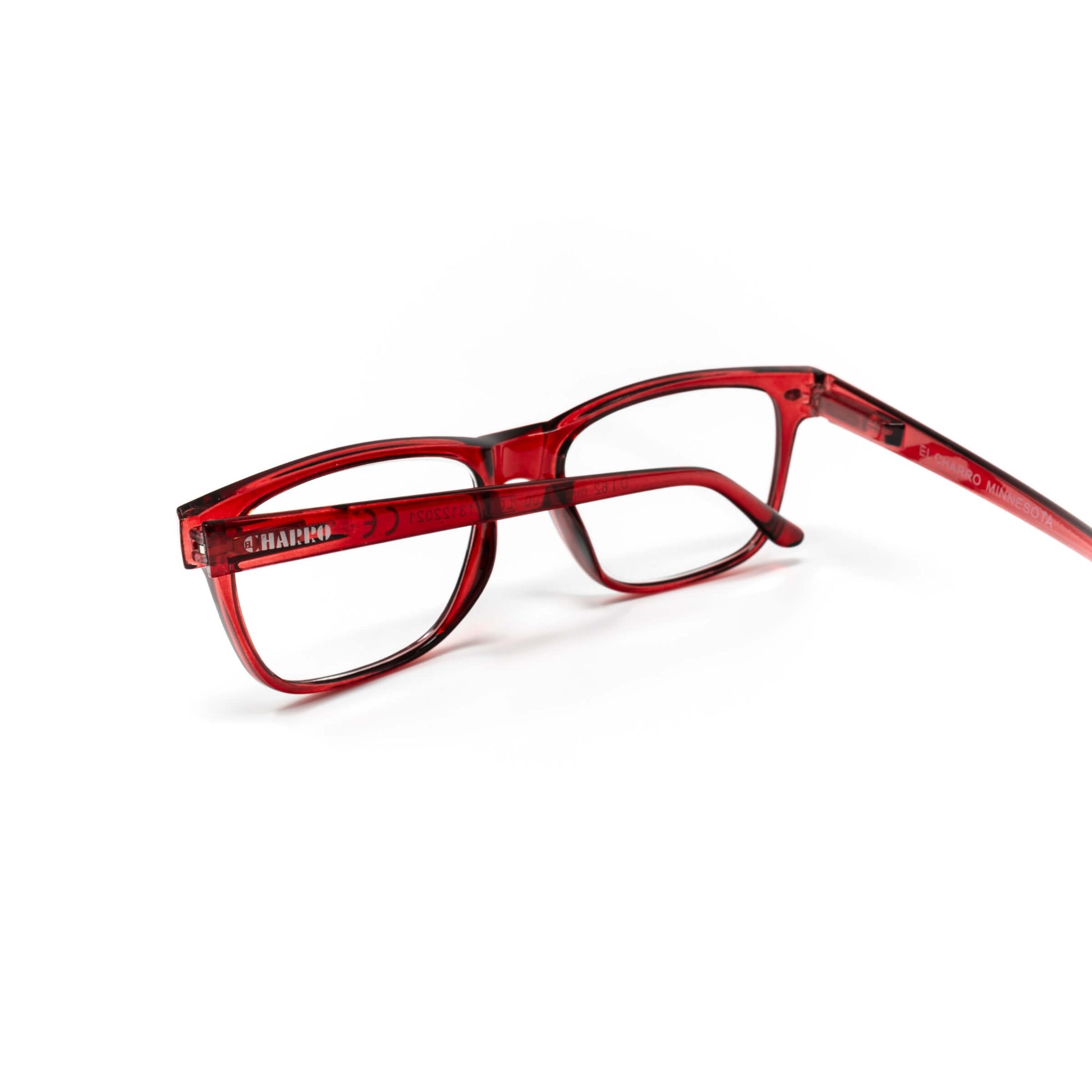 Occhiali da lettura El Charro Minnesota +2.00 rosso, dettaglio montatura