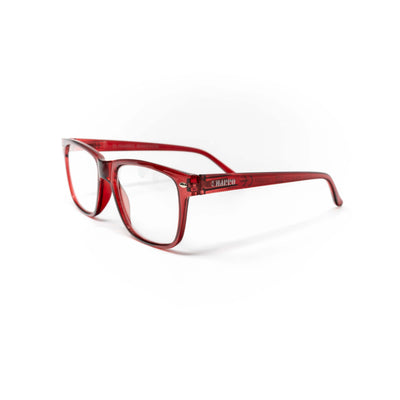 Occhiali da lettura El Charro Minnesota +3.50 rosso, montatura rettangolare in materiale organico, vista frontale