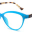 Occhiali da lettura El Charro Georgia +1.50 tartaruga blu, design fashion femminile, frontale colorato, vista frontale
