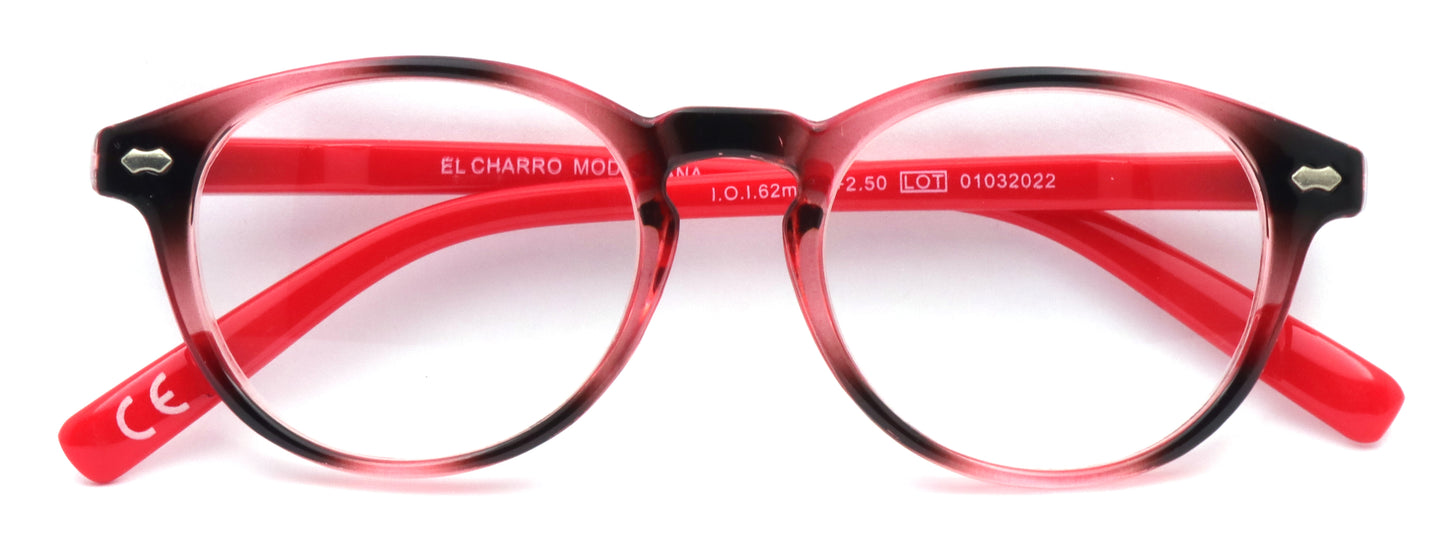 OCCHIALI DA LETTURA EL CHARRO INDIANA 2.00 - ROSSO