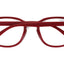 Occhiali da lettura El Charro Dakota +3.00 rosso, forma rotonda con pins metallo, vista laterale