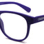 Occhiali da lettura El Charro Kentucky +1.00 blu, montatura ampia con doppio ponte, rivestimento soft touch, vista frontale