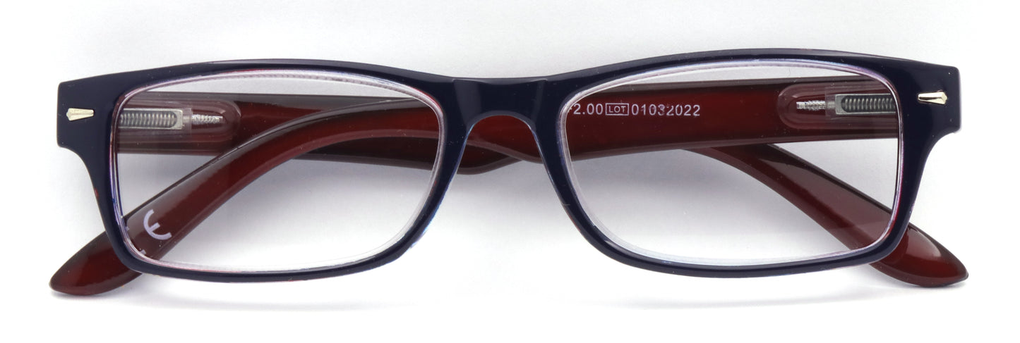 OCCHIALI DA LETTURA EL CHARRO KANSAS 3.50 - BLU E ROSSO