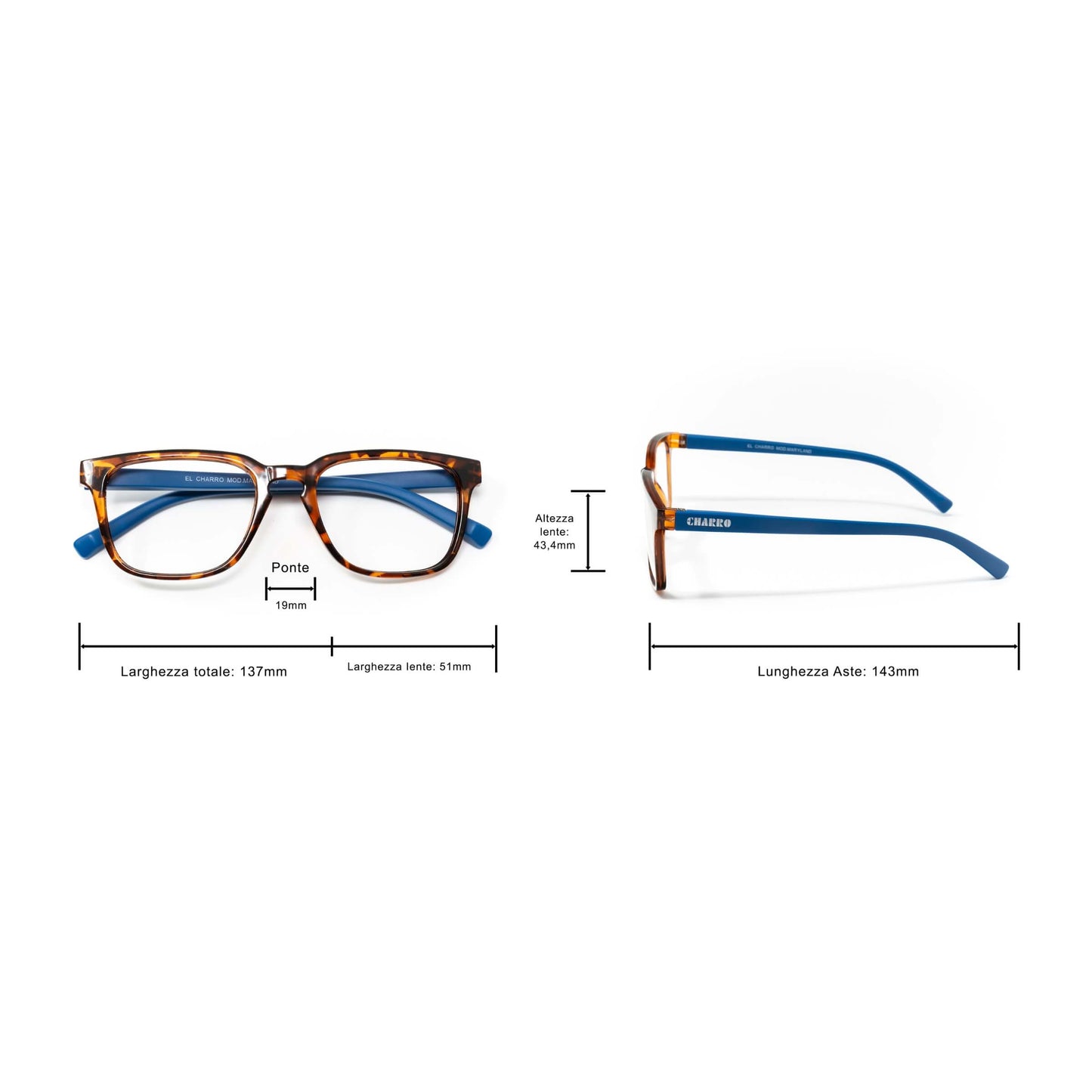 OCCHIALI DA LETTURA EL CHARRO MARYLAND 2.50 - BLU