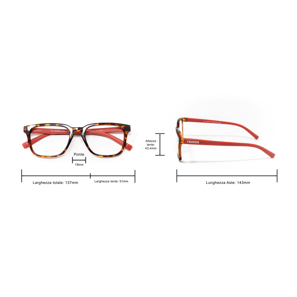 OCCHIALI DA LETTURA EL CHARRO MARYLAND 3.50 - ROSSO