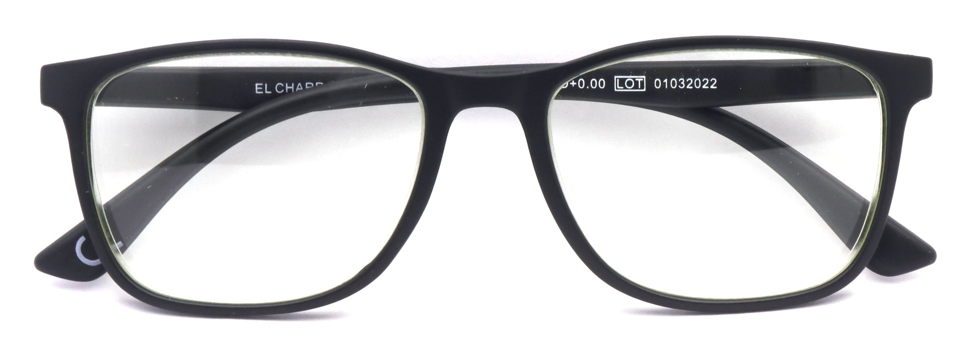 Occhiali El Charro Vermont 0.00 nero anti-luce blu, dettaglio lente