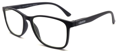 Occhiali da lettura El Charro Vermont 1.00 nero, lenti anti-luce blu, montatura rettangolare leggera