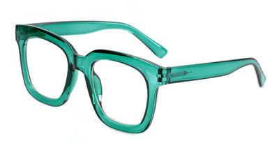 Occhiali da Lettura El Charro Carolina +2.00 verde montatura oversize rettangolare