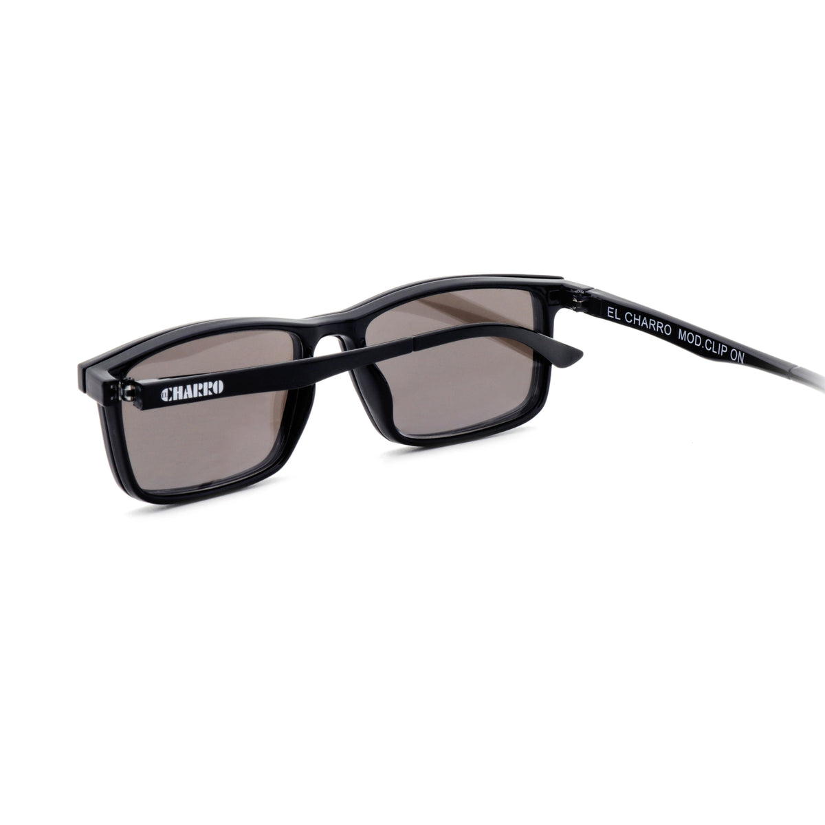 OCCHIALI DA LETTURA EL CHARRO CLIP-ON 2.50 - NERO-LENTI BLU SPECCHIO