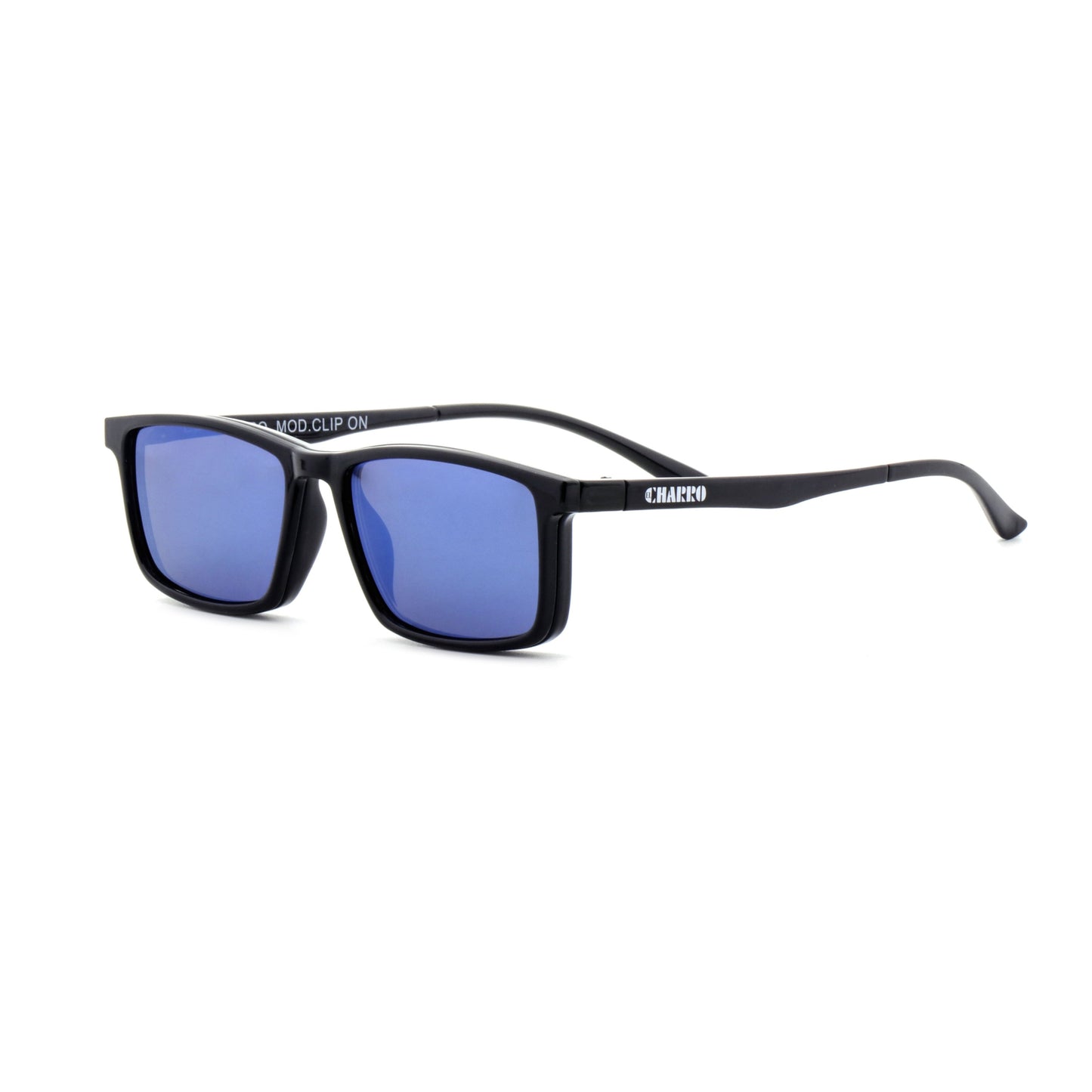 OCCHIALI DA LETTURA EL CHARRO CLIP-ON 3.50 - NERO-LENTI BLU SPECCHIO