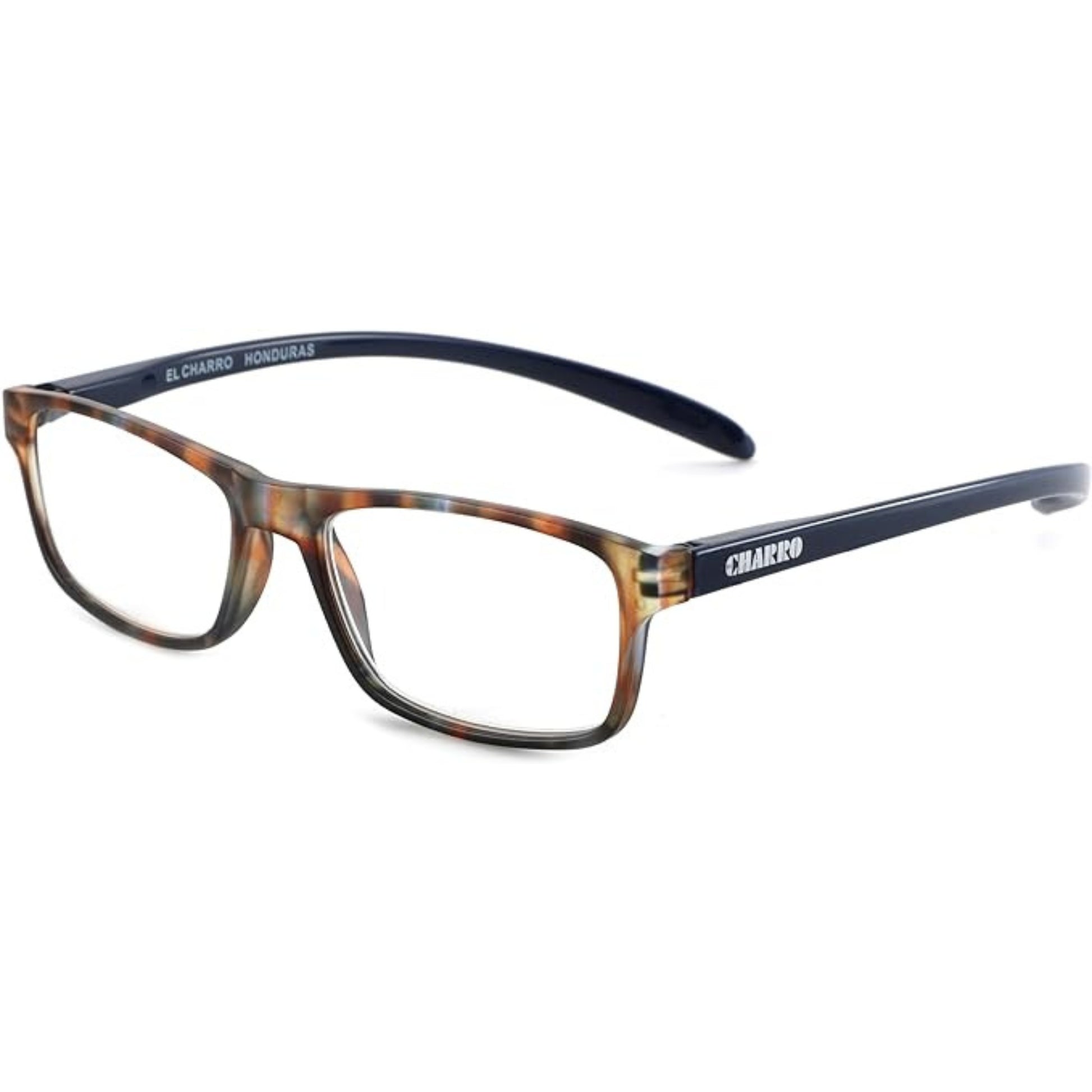 Occhiali da lettura El Charro Honduras +3.00 multicolor blu, montatura rettangolare unisex, vista frontale
