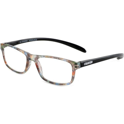 Occhiali da lettura El Charro Honduras +3.50 multicolor nero, montatura rettangolare unisex, vista frontale