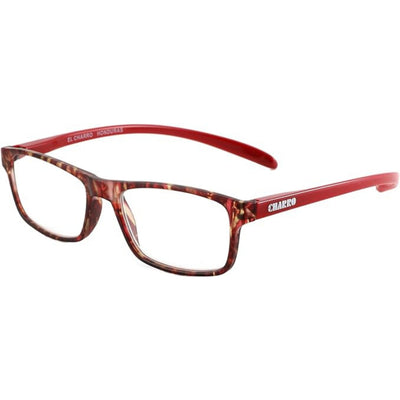 Occhiali da lettura El Charro Honduras +3.50 multicolor rosso, montatura rettangolare unisex, vista frontale